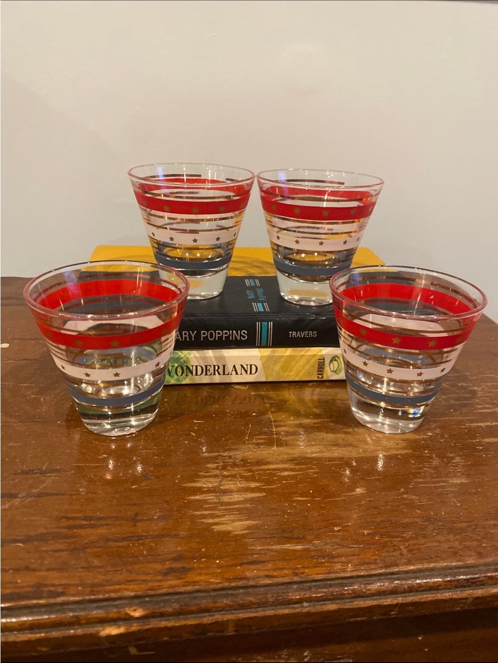 Vintage America 250 Glasses Bareware Patriotic Decor Decoration